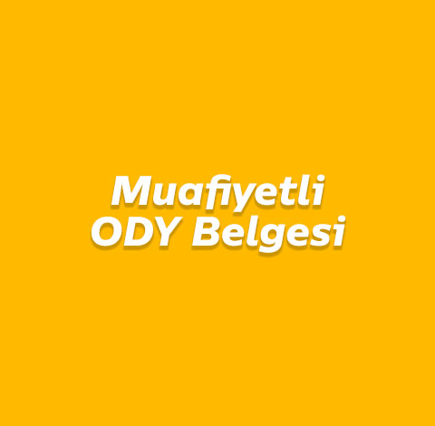 Muafiyetli ODY Belgesi